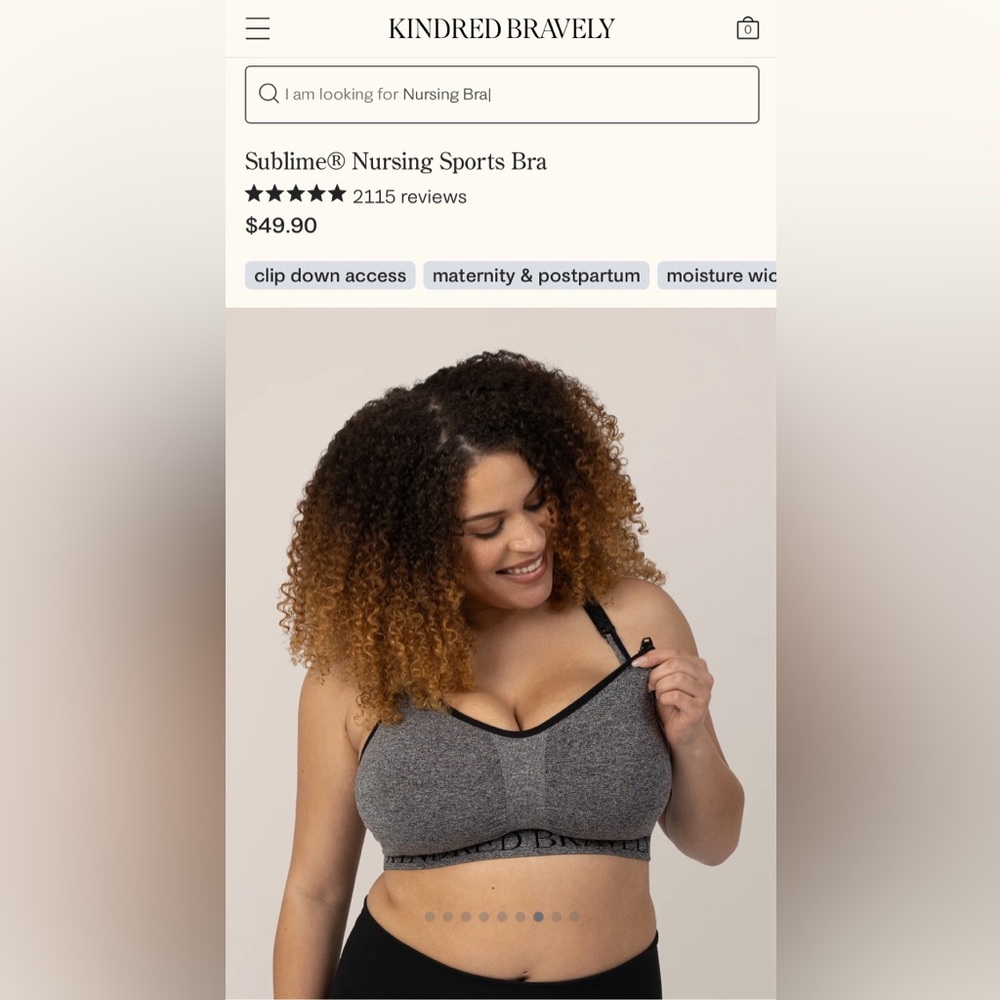 Kindred Bravely Sublime® Nursing Sports Bra
